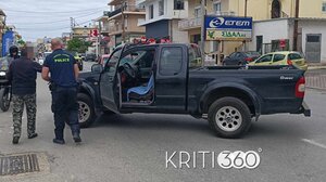 Τροχαίο στα Χανιά με αγροτικό και μηχανάκι – Στο νοσοκομείο ο οδηγός του δικύκλου