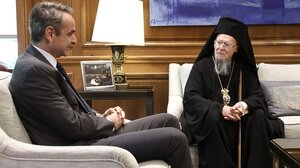 Συνάντηση Μητσοτάκη - Βαρθολομαίου, με φόντο τις εξελίξεις στην Εκκλησία της Κρήτης - Ο διάλογος μπροστά στις κάμερες