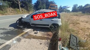 Τροχαίο με τρία αυτοκίνητα στο Ρέθυμνο