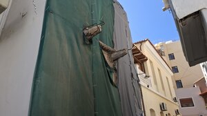 Έπεσε μπαλκόνι στο κέντρο του Ηρακλείου - Φωτογραφίες