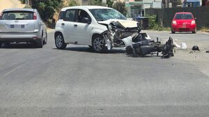 Αυτοκίνητο συγκρούστηκε με μηχανή στο Γάζι