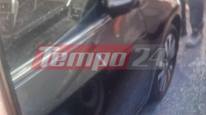  Πάτρα: Σωλήνας έφυγε από οικοδομή και έπεσε πάνω σε αυτοκίνητα 