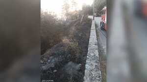 Η φωτιά στα Χάρκια κινητοποίησε την πυροσβεστική