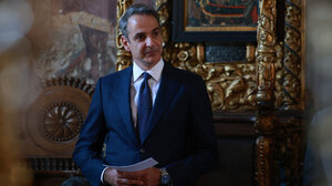 Έργα 100 εκατ. ευρώ από ΕΣΠΑ ανακοίνωσε ο Μητσοτάκης στο Άγιο Όρος