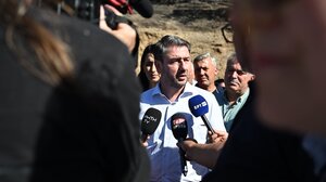 Στις πυρόπληκτες περιοχές της Ιεράπετρας ο Νίκος Ανδρουλάκης (video)