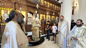 Εορτάστηκε πανηγυρικά η μνήμη του Αγίου Αθανασίου Πατελάρου στην Αξό Μυλοποτάμου