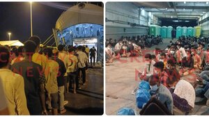 Απέπλευσε μέσα στη νύχτα το πολεμικό πλοίο από τα Χανιά για τη δεύτερη μεταγωγή αλλοδαπών