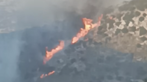 Μεγάλη φωτιά στο Λασίθι - Σηκώθηκαν και ελικόπτερα 