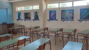 Ηράκλειο: Το Λύκειο που έγινε Πινακοθήκη – 41 έργα τέχνης ζωντανεύουν διαδρόμους και αίθουσες