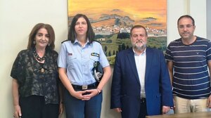 Στον Δήμαρχο Μινώα Πεδιάδας η νέα Διοικήτρια του Α.Τ Μινώα, Μαρία Μακράκη