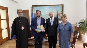 Στο Δημαρχείο Χανίων ο Πρέσβης της Αρμενίας, Τιγκράν Μκρτσιάν