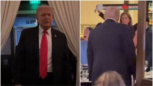 «Ο Τραμπ είναι ο σύγχρονος Χίτλερ» – Διαδηλωτές εισέβαλαν στο εστιατόριο που έτρωγε και του τα «έψαλλαν»