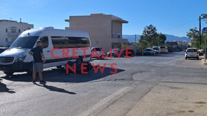 Ηράκλειο: Τροχαίο στην περιοχή Κορώνη Μαγαρά - Στο νοσοκομείο ένα άτομο