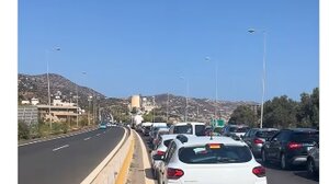 Απίστευτο μποτιλιάρισμα στον ΒΟΑΚ στο ύψος της Παντάνασσας!