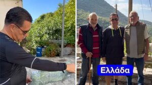 Η πεζοπορία του Άδωνι Γεωργιάδη στη Μεσσηνιακή Μάνη