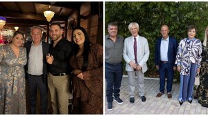 «Έλαμψε» ο Δημητράκης στη βάφτιση του, αλλά και ο ευτυχής παππούς του Παναγιώτης Μουρτζάκης