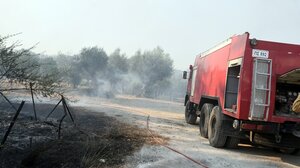 Φωτιά στο Αρχοντικό Ηρακλείου, επί τόπου δασοκομάντος!