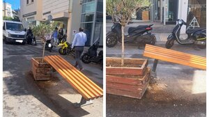 "Έσπασαν το παγκάκι και τη ζαρντινιέρα στην αρχή της Καλοκαιρινού - Πέντε μέρες είναι έτσι"