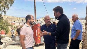 Ο Μενέλαος Μποκέας επισκέφτηκε έργο της ΔΕΥΑ Μαλεβιζίου στον Κρουσώνα