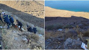 Θανατηφόρο τροχαίο στο Λασίθι: Εικόνες από το σημείο της τραγωδίας 