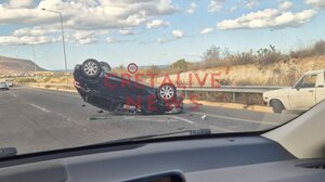 Σοβαρό τροχαίο ατύχημα - Αυτοκίνητο ντελαπάρισε επί του ΒΟΑΚ