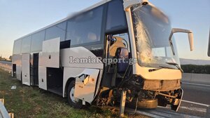 Υλίκη Βοιωτίας: Εκτροπή λεωφορείου με έξι τραυματίες