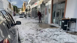 Ισχυρή χαλαζόπτωση στη Λέρο ανήμερα Χριστουγέννων
