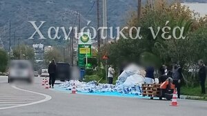 Ο δρόμος γέμισε ... λιπάσματα 