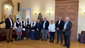 Χριστουγεννιάτικα κάλαντα στην έδρα της  Περιφερειακής Ενότητας Ρεθύμνης