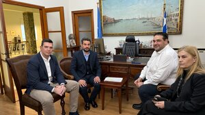 Στα Χανιά ο Θεόδωρος Λιβάνιος - Τί συζήτησε με τον Παναγιώτη Σημανδηράκη