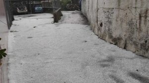 Χίος: Ισχυρή χαλαζόπτωση έπληξε το νησί - Καταστράφηκαν καλλιέργειες