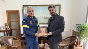 Συνάντηση Σημανδηράκη με το νέο Διοικητή Πυροσβεστικών Υπηρεσιών Χανίων