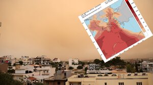 Δύσκολο διήμερο στην Κρήτη με τη μεταφορά αφρικανικής σκόνης 