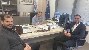 Συνάντηση Μποκέα με Κατσαφάδο για την αντιπλημμυρική θωράκιση του Δήμου Μαλεβιζίου