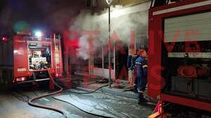 Ηράκλειο: Φωτιά σε κατάστημα με εκκλησιαστικά είδη, στο κέντρο της πόλης