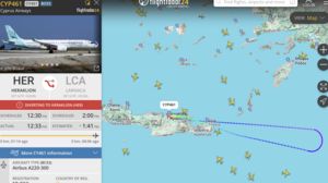 Πτήση για Λάρνακα επέστρεψε στο αεροδρόμιο Ηρακλείου