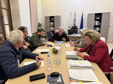 Σύσκεψη δήμος ηρακλείου κατολίσθηση