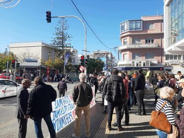 Διαμαρτυρία, Δημαρχείο Ρεθύμνου 