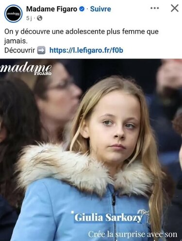 Madame Figaro, Τζούλια Σαρκοζί