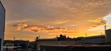 Ουρανός, σύννεφα, ανατολή