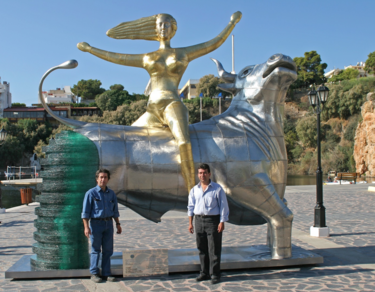 Αρπαγή Ευρώπης, γλυπτό