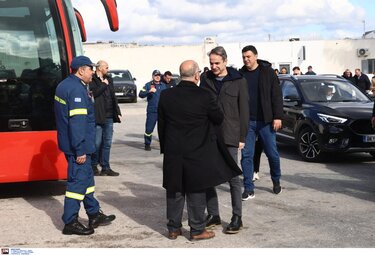 Κυριάκος Μητσοτάκης στη Σαντορίνη