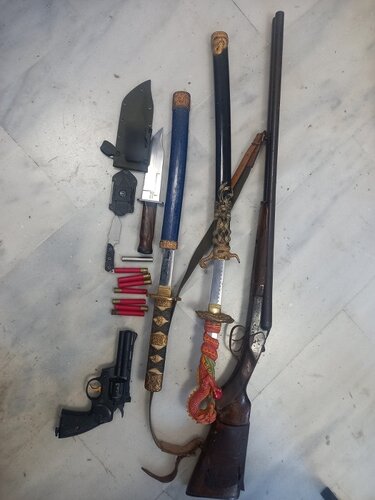 Όπλα, Χανιά, Ενδοοικογενειακό επεισόδιο