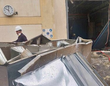 Αθερινόλακκος, Έκρηξη, Εργοστάσιο