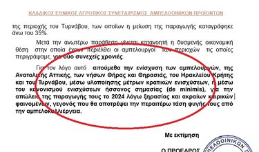 ΚΕΟΣΟΕ, Αίτημα, Αμπέλια