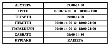 προτεινόμενο πρόγραμμα