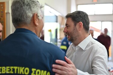 Νίκος Ανδρουλάκης πυροσβέστες