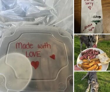 Το τελευταίο γεύμα του αγαπημένου του σκύλου και το συγκινητικό μήνυμα από το εστιατόριο