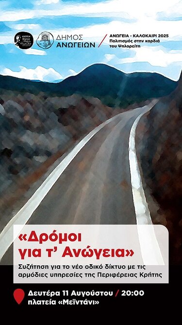 Ανώγεια, Δρόμοι