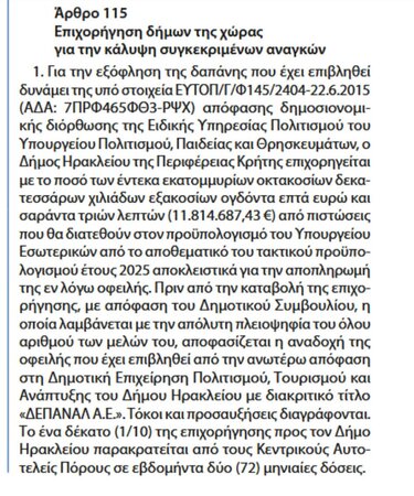 ΦΕΚ Πολιτιστικό 